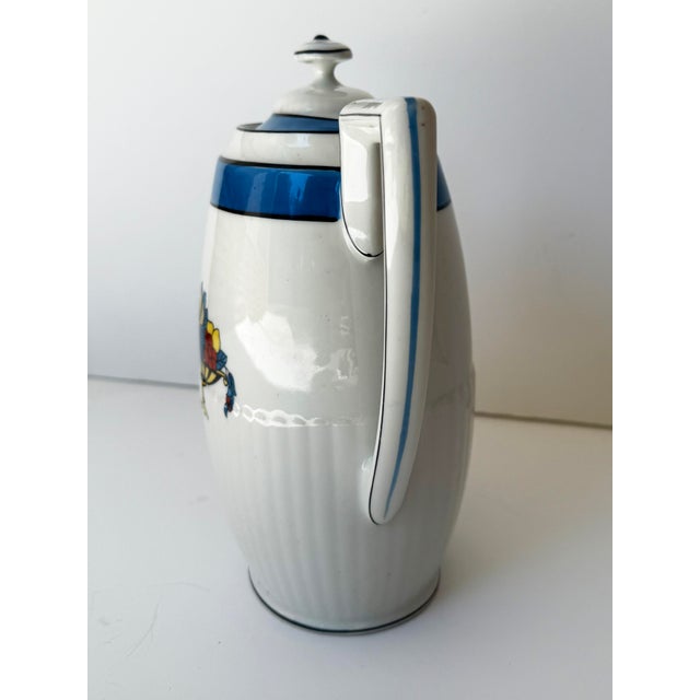 Limoges, France French Art Deco TLB Limoges Porcelain Teapot For Sale - Image 4 of 8