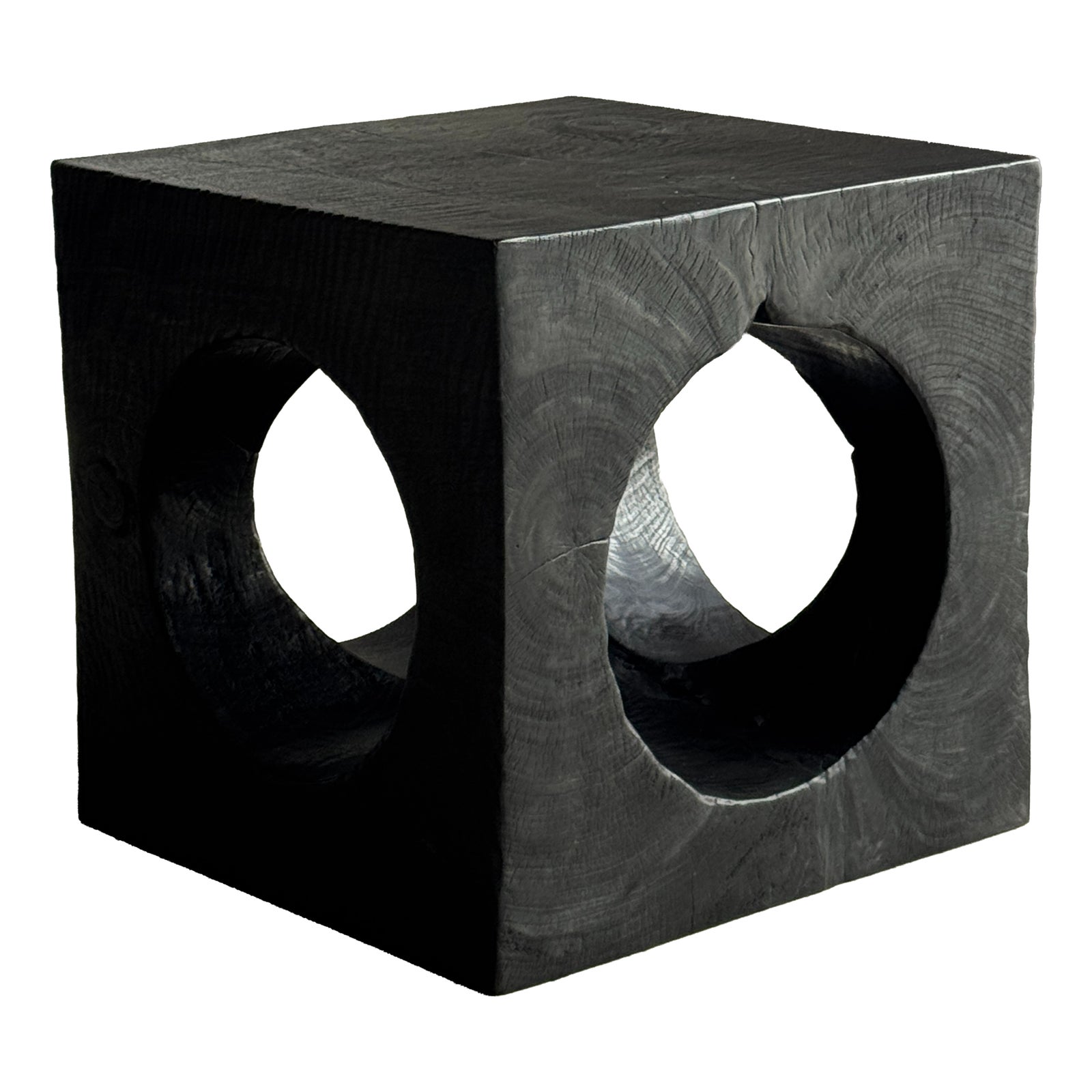 Openwork Cubic Stool or Coffee Table, 1980s | Chairish