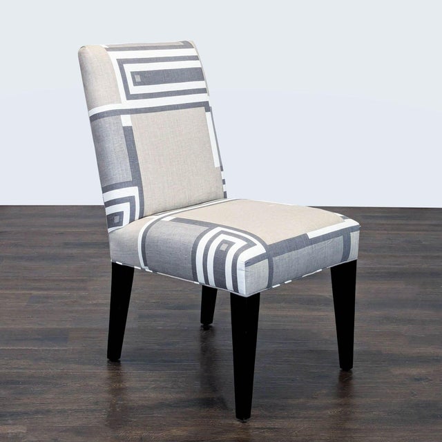 Brand: Mitchell Gold + Bob Williams. No visible makers marks/labels. Dimensions (in): 21W x 23D x 38H.