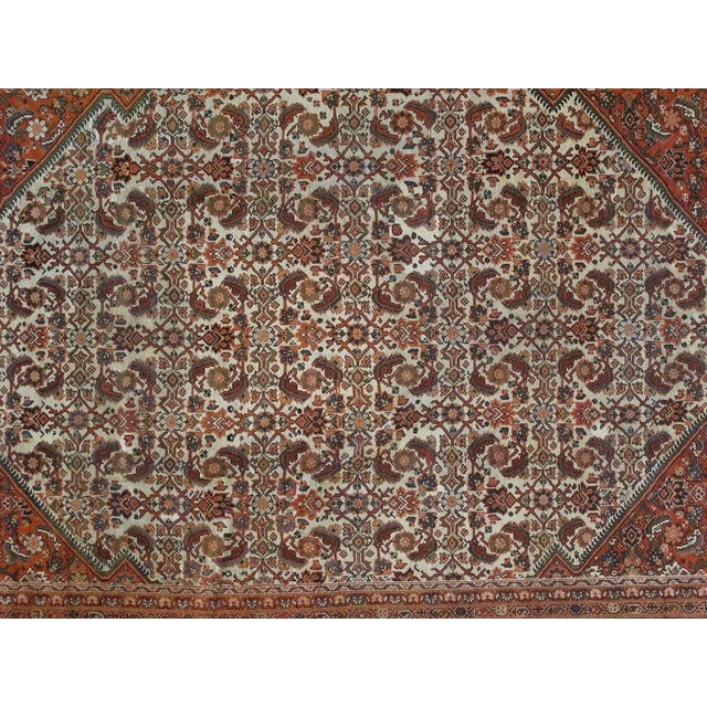Asian Antique Antique Persian Sultanabad Carpet - 9′9″ × 14′ For Sale - Image 3 of 5
