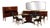 Vintage Dining Room Suite by Osvaldo Borsani for Fratelli Turri, Italy, 1950s, Set of 9 For Sale