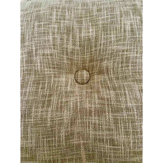 Wood Vintage Custom Made Upholstered Sofa Bed For Sale - Image 7 of 7