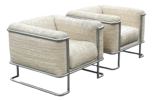 John Mascheroni Lounge Chairs by Swaim Originals (Pair)