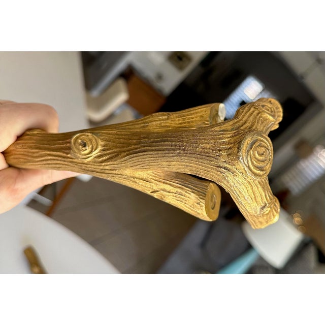 P.E.Guerin Faux Bois Gilt Bronze Table Legs For Sale - Image 12 of 16