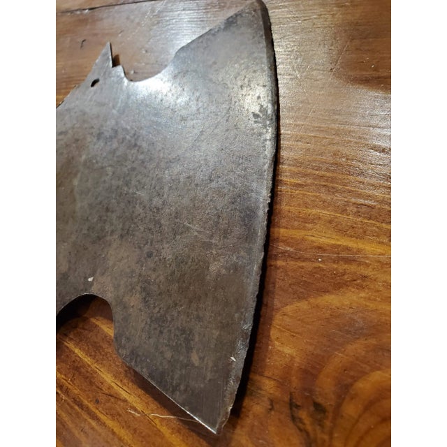 19th-Century Hand-Forged Steel and Bronze Tobacco Hatchet From Virginia For Sale - Image 9 of 11
