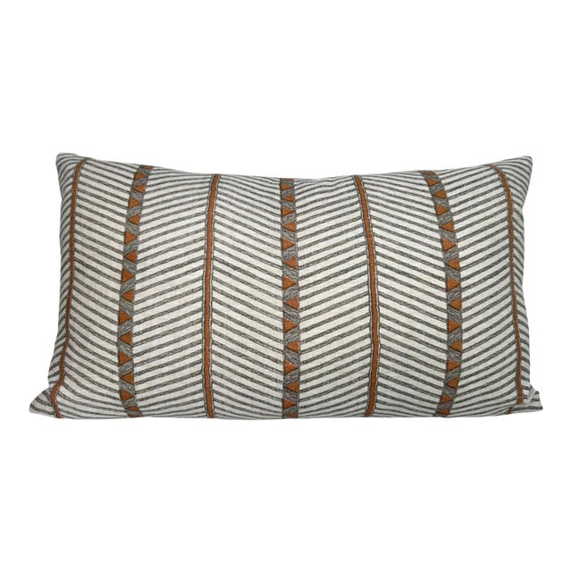 Zanzibar Rust Pillow Cover, 12x20 Pillow For Sale