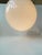 Bauhaus Danish Bauhaus White Opaline Glass Globe Pendant Lamp from Lyfa, 1930s For Sale - Image 3 of 7