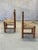 1960s Mid-Century Modernist Wood and Rush Dining Chairs in the style of Charles Dudouyt, 1960s, Set of 2 For Sale - Image 5 of 16