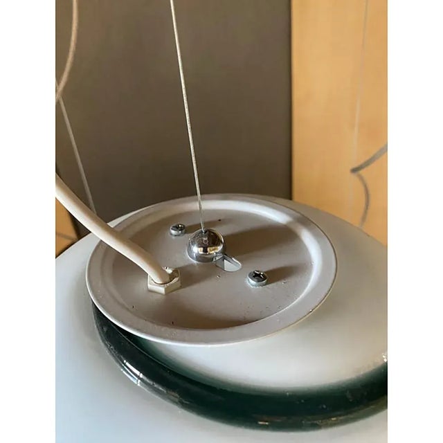 Forest Green Murano Style Glass Pendant by Simoeng For Sale - Image 8 of 9