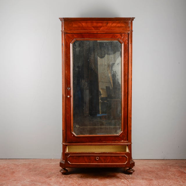 Single Door Wardrobe with Mirror For Sale - Image 12 of 18