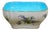 Antique Minton England Turquoise Floral Bluebell Serving Bowl For Sale