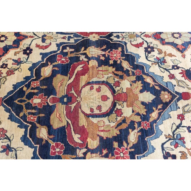 Antique Lavar Kerman Rug 8'11'' x 14'9'' For Sale - Image 9 of 12