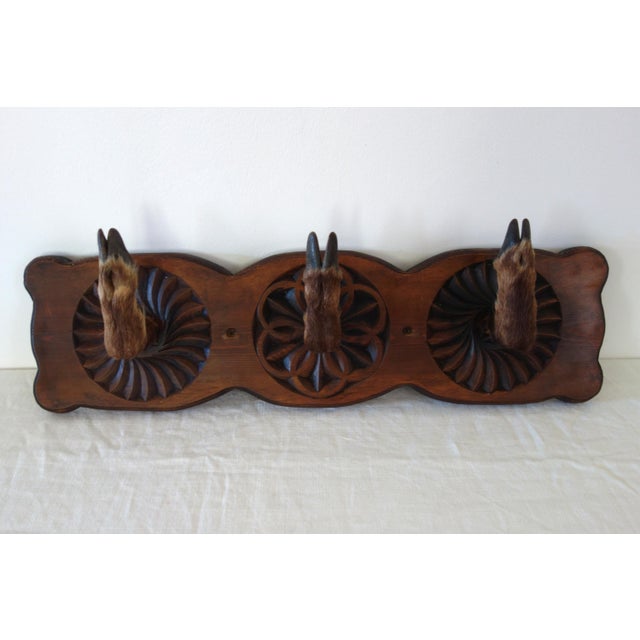 Vintage Wall-Mounted Coat Rack with Deer Hooves, 1960s For Sale - Image 12 of 12