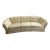 1950s Hollywood Regency Curved Velvet Sofa For Sale
