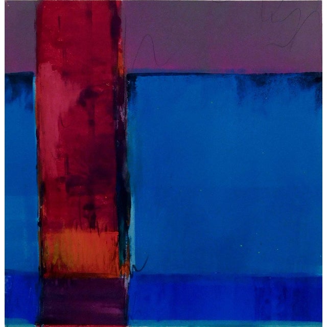 Abstract Mark Dickson Hand Signed Abstract Original Monoprint Art on Paper, Framed For Sale - Image 3 of 5