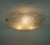 Mid-Century Modern Vintage Ice Glass Ceiling Lamp Flush Mount with Relief Surface from Kaiser-Leuchten, 1960s For Sale - Image 3 of 18