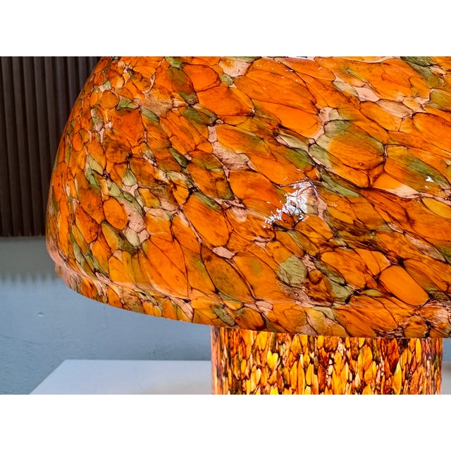 Mushroom Table Lamp in Marbled Glass from Peill & Putzler, Germany, 1970s For Sale - Image 16 of 18