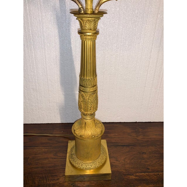 Pair of Early 19th Century French Empire Candelabra Table Lamps For Sale - Image 4 of 7