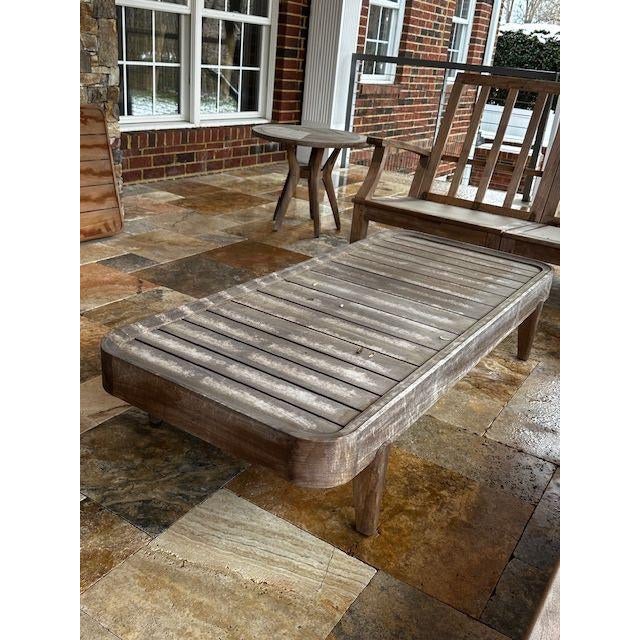 Henry Hall Designs Bench Table With Cushion and Tray by Henry Hall For Sale - Image 4 of 8