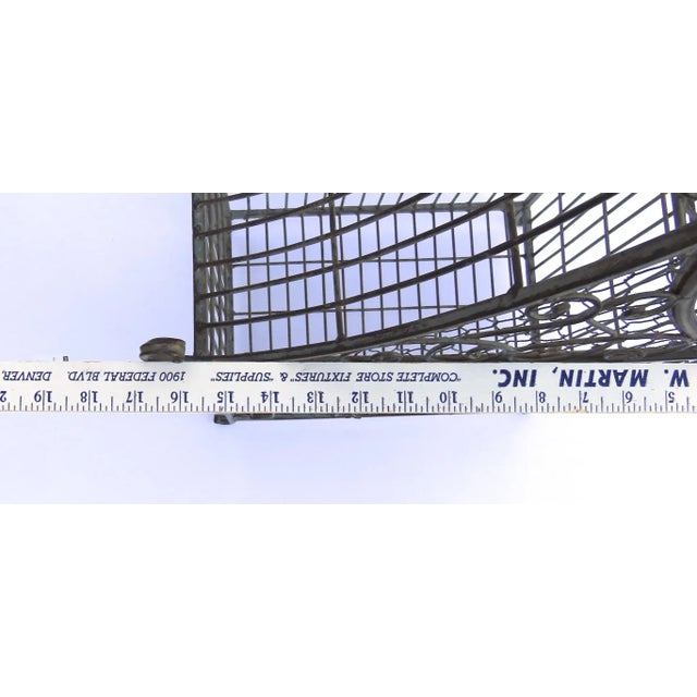 Vintage Metal Pagoda Bird Cage For Sale In Denver - Image 6 of 7