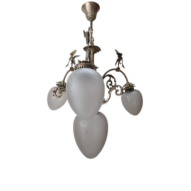 Vintage Art Deco Pendant Lamp, 1920s For Sale - Image 10 of 10