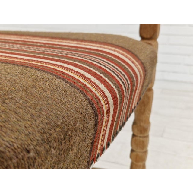 Wood Danish Armchair in Oak Wood, 1960s For Sale - Image 7 of 18