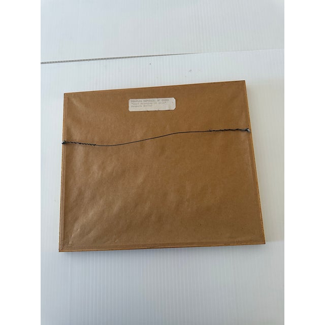 Vintage Chinese Framed Silk Prints - Set of 2 For Sale In Washington DC - Image 6 of 7