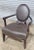 Late 20th Century Late 20th Century Oval X-Back Arm Chair Barbara Barry for Baker Furniture Brown Leather Fabric For Sale - Image 5 of 10