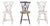 Portuguese Three Chairs with Codtail Backs, Set of 3 For Sale