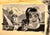 Excellent example of 1950s original commercial art by Del Palmer showing a man and woman in the foreground while...