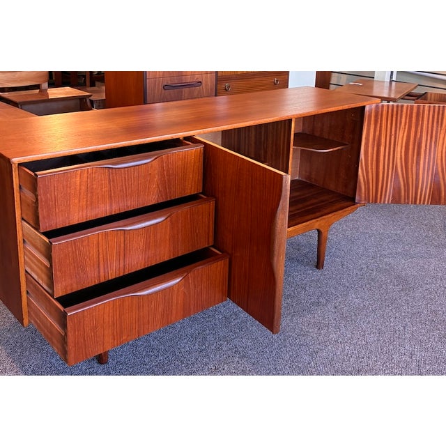 Mid-Century Modern Apartment Size Mid Century Modern Teak Credenza by McIntosh, Uk c.1960 For Sale - Image 3 of 8