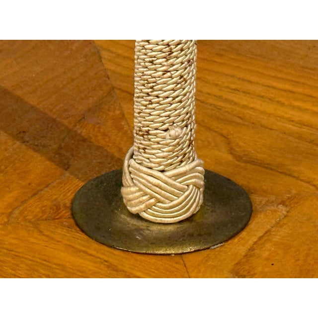 Swedish Modern, Organic Floor Lamp, Cord, Wood, Sweden, 1930s For Sale - Image 12 of 13