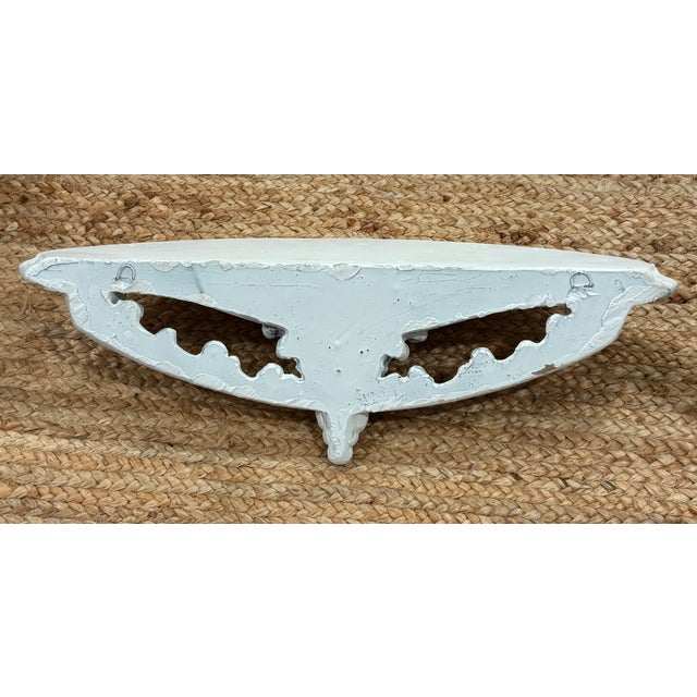 Vintage Neoclassical Architectural Plaster Wall Shelf For Sale - Image 11 of 16