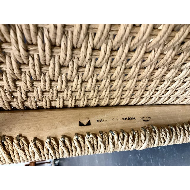 Mid-Century Modern Set of Model 84 Dining Chairs in Oak and Paper-Cord by J.L. Møllers for Niels Otto Møller, Denmark, 1970s For Sale - Image 3 of 18