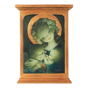 Vintage Giltwood Juan Ferrandiz "Flower Offering" Wall Hanging - Modelo Spain