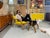Mid-Century Modern Yellow Leather Lawrence Peabody for Selig Danish Modern Danish Lounge Chairs For Sale - Image 3 of 17