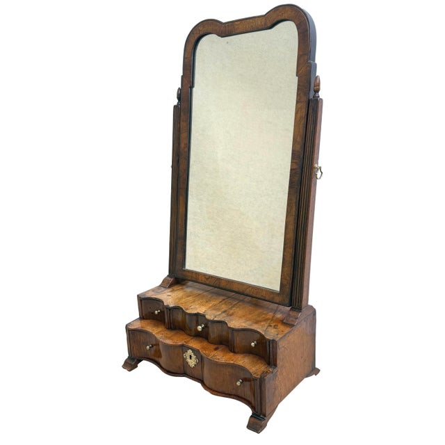 Queen Anne Dressing Table Mirror in Walnut, 1710 For Sale - Image 14 of 15