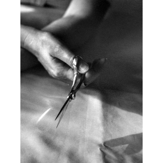 The Hairdresser' London, United Kingdom 2021. It is a still life black and white film photograph, made with a large format...