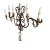 Large Antique Wall Light in Wrought Iron, 1890s, in Very Good conditions. Designed 1890 to 1919 European Plug (up to...