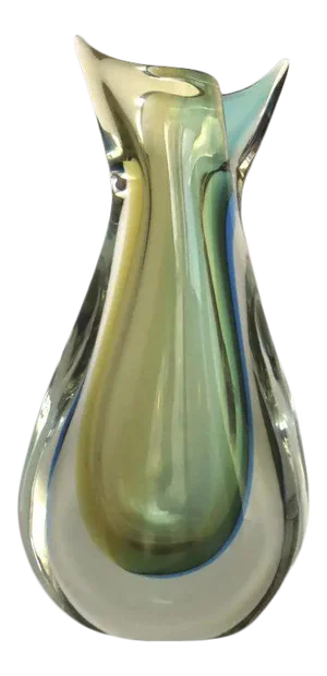 Luigi Onesto Italian Murano Glass Vase 1970's