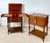 Wood Storage Tables with Lift-Top Compartments, 1970, Set of 2 For Sale - Image 10 of 18