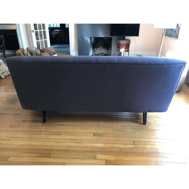 Swedish Mid Century Modern Upholstered Super Comfy Sofa For Sale In Philadelphia - Image 6 of 8