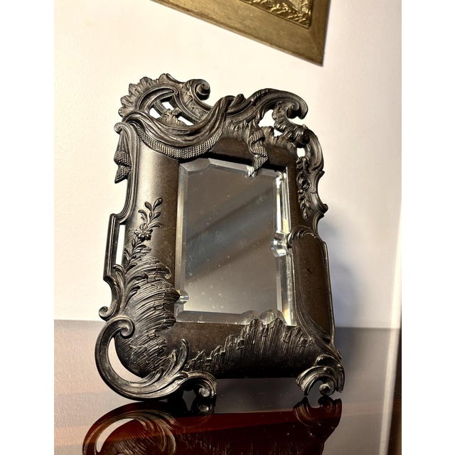 Gutta-Percha Table Mirror, 1870 For Sale - Image 5 of 18