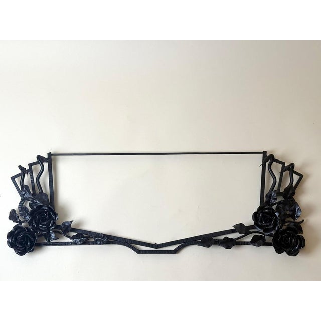 Art Deco French Wrought Iron Mirror in the Manner of Zadounaïsky, 1930s For Sale - Image 10 of 18
