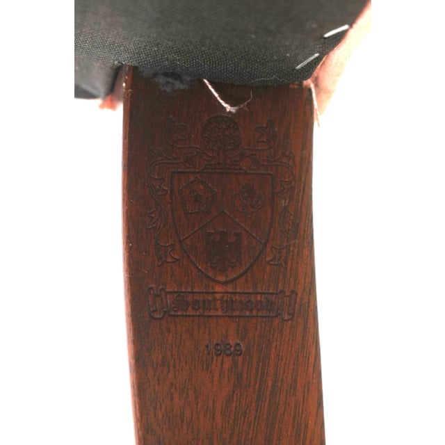 Southwood Damask Upholstered Clawfoot Sofa For Sale - Image 17 of 18