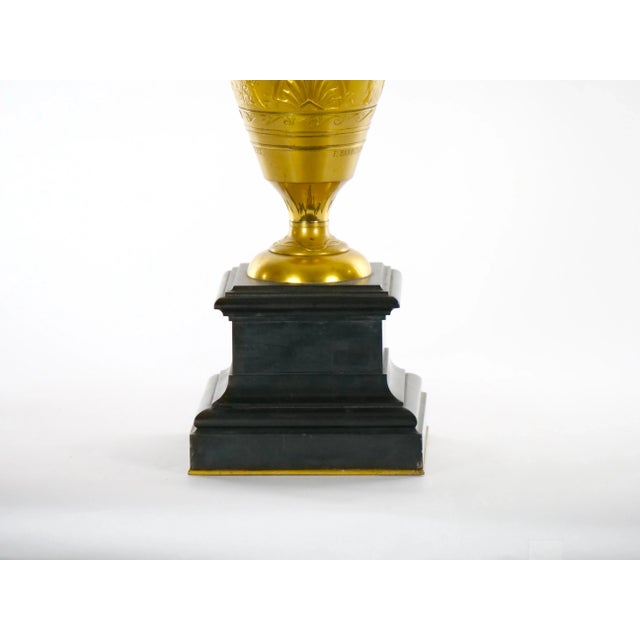 French Red Marble and Gilt Bronze Table Candelabra by Barbedienne For Sale - Image 3 of 13