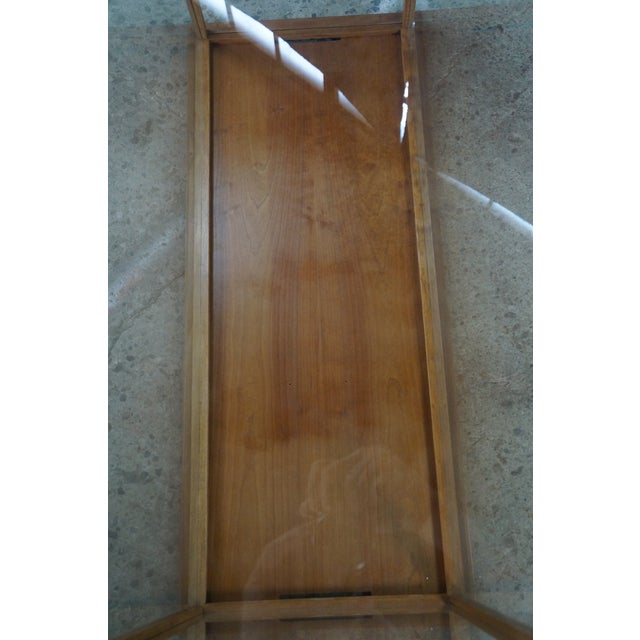 Late 20th Century Model Ship Glass Display Case Art Gallery Shop Showcase Vitrine Cabinet 48" For Sale - Image 9 of 15