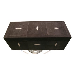 Art Deco Style Trunk in Galuchat/Stingray 1980s For Sale