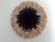 Juju hat black outline beige of 27" (70 cm). Juju hat made with natural feathers and rattan. Juju hat woven and...