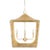 Matthew Izzo Home - Wimble Gold Leaf & Brass Lantern Pendant For Sale